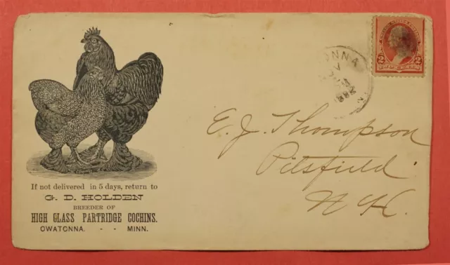 Dr Who 1892 Partridge Cochins Chickens Advertising Owatonna Mn 212870