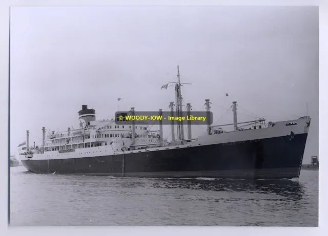La1087 - Blauer Stern Frachtschiff - Argentinien Stern, Bau 1948 - Foto 7 Zoll x 5