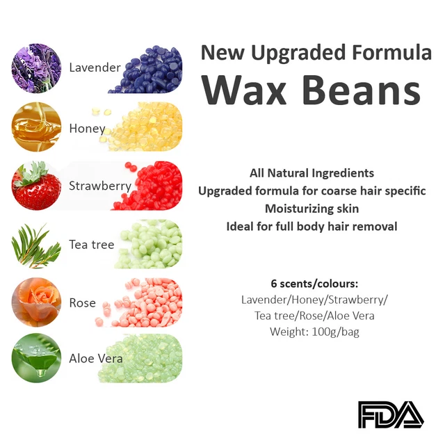 PRO HAIR REMOVAL Hard Wax Beans For Wax Pot Heater Waxing Beads