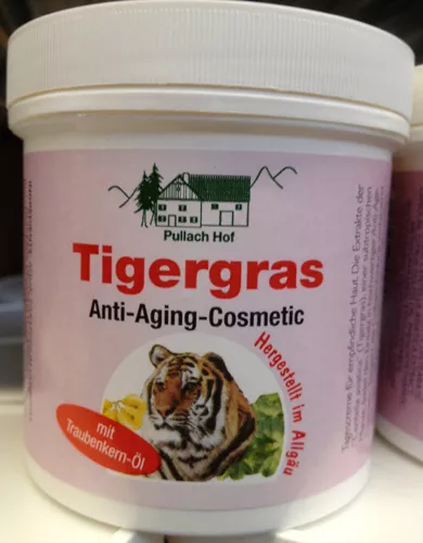 6x 250 ml Tigergras Anti Aging Creme Kollagen Traubenkern Öl Tiger Gras Collagen