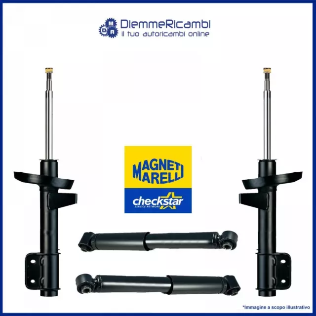 Set 4 Amortisseurs Avant + Post Magneti Marelli Opel Agila 07- >