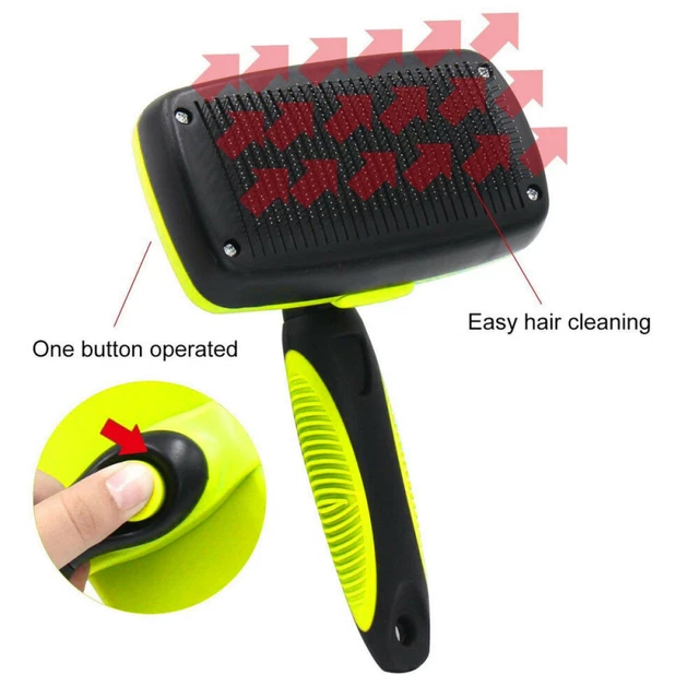 Self Cleaning Pet Dog Cat Slicker Brush Grooming for Medium and Long Hair Pets 3
