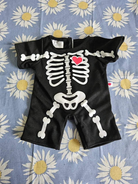 Build A Bear Halloween Skeleton Sleeper Black Costume Clothes Night Party