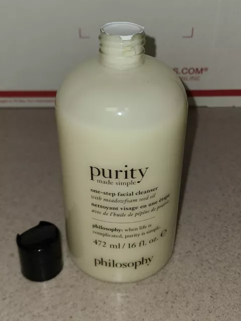 New, Sealed! Philosophy Purity Made Simple One-Step Facial Cleanser 16oz / 472ml
