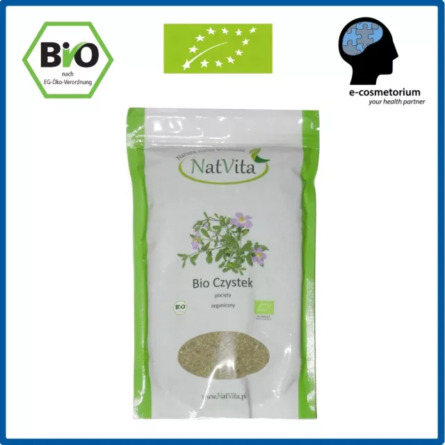 Cistus Incanus 500 g (100% hierbas orgánicas orgánicas) czystek certificado orgánico, té de desintoxicación