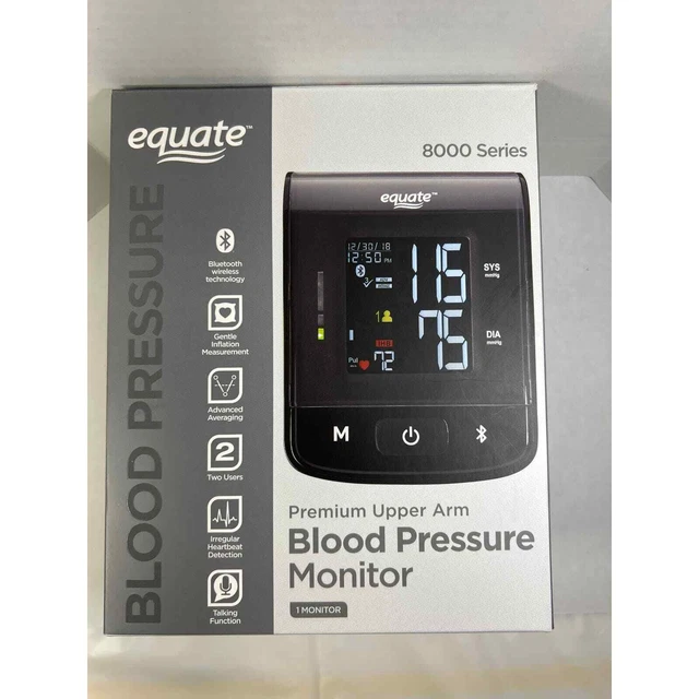 EQUATE 8000 SERIES Premium Upper Arm Blood Pressure Monitor Bluetooth