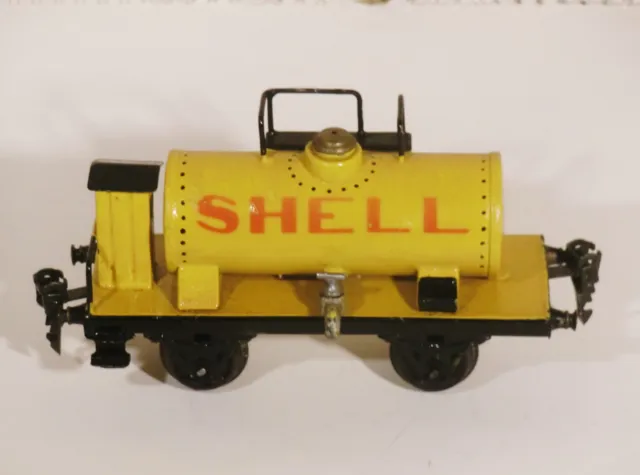 Märklin Spur 0  Kesselwagen "SHELL" 1994, 16,5cm,  gelb, Baujahr 1928-1930