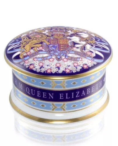 Royal Collection Trust Queen Elizabeth II Pillbox Trinket china Longest Jubilee