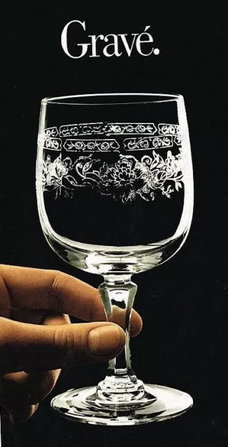 Série de six verres à Digestif en cristal d'Arques modèle Matignon Gravé 10 Cm