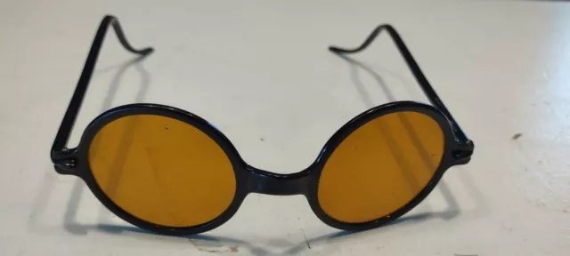 1920's 30's FUNKY YELLOW NIGHT DRIVING GLASSES Free Shipping