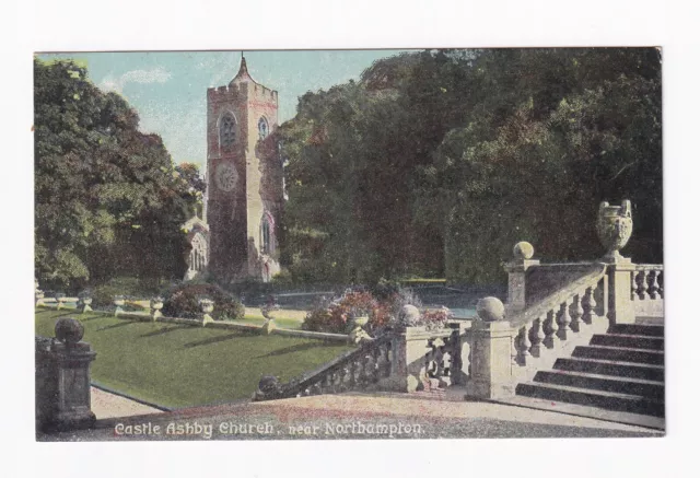 Printed Postcard, Castle Ashby Church near Northampton