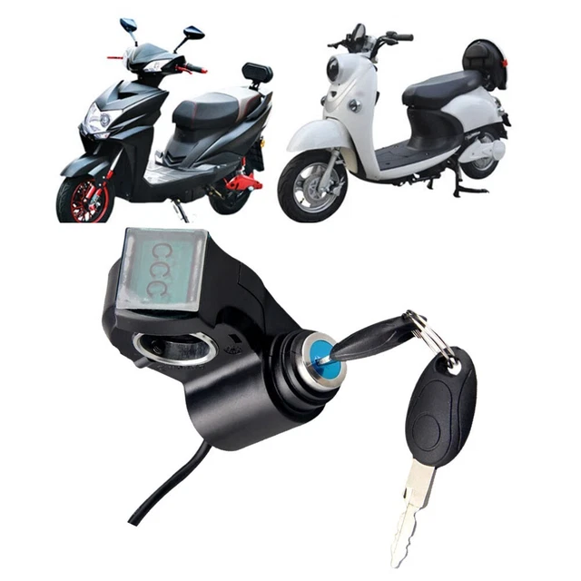 Verrou électrique Pour Scooter Kukirin G2/Pro/Max - À Clé, Plastique Résistant, Installation Facile