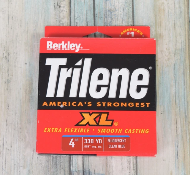 Berkley Trilene XL Extra Smooth Fishing Line 4lb 330 Yard Fluorescent Clear Blue