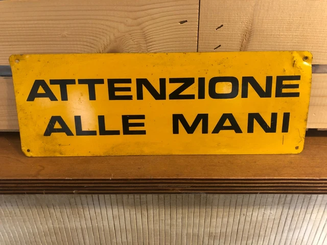 Cartello Metallico Vintage 'Attenzione Cane Pecora Tedesco' – Decorazione Da Parete