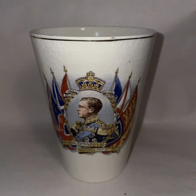 King Edward VIII Ceramic Mug / Beaker (For Coronation That Never Took Place)