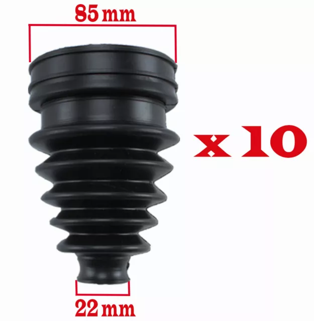 Soufflet de cardan - 10 soufflets de transmission universel + colliers + graisse 2