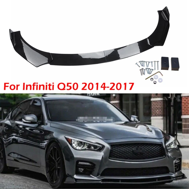 Gloss Black Front Bumper Lip Spoiler Splitter For Infiniti G37 G35 G25 Sedan USA