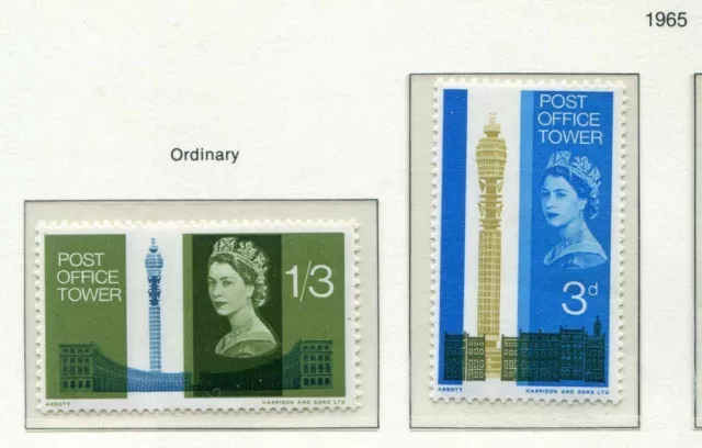 s2556) UK GREAT BRITAIN 1965 MNH** Post office tower 2v