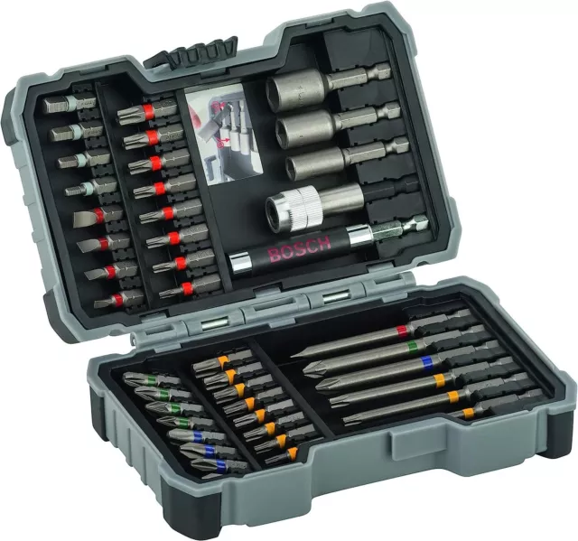 Bosch Professional 43tlg. Schrauberbit und Steckschlüssel-Set (PH-, PZ-, Hex