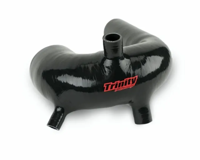 Trinity Racing Silicone Intake J Tube Black Polaris RZR Pro XP / Turbo R