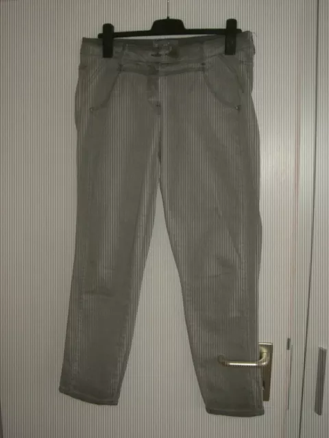 superschöne weiche Stretch-Hose Stretch-Jeans grau "Cecil" Gr. 38-40 Gr. M