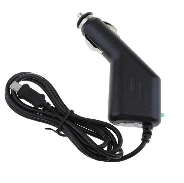 Mini USB straight wired car charger compatible with TomTom Garmin Navman Sat Nav