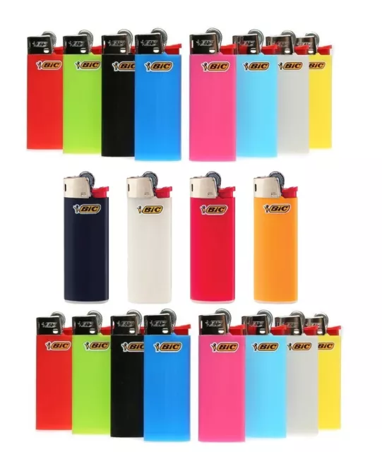 20 Pack Mini BIC Lighters Assorted Color Multipurpose Kitchen BBQ Fireplace Camp