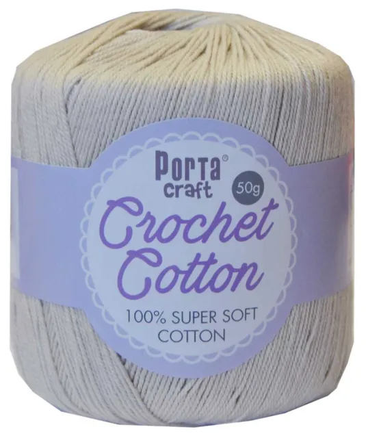 Crochet Cotton 50g 145m 3ply Eggnog (Product # 156537)