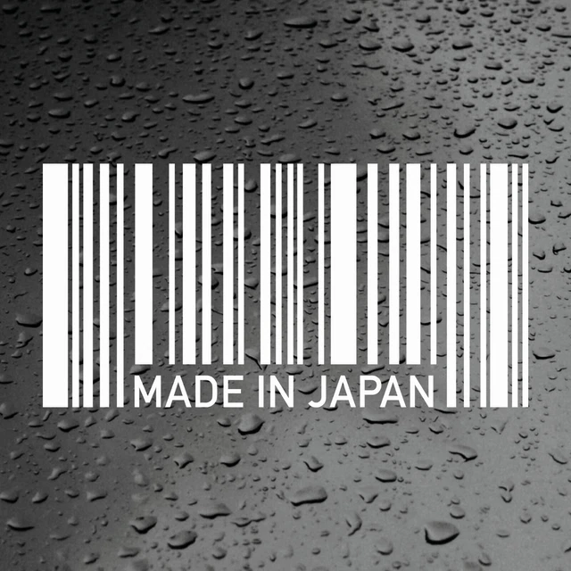 MADE IN JAPAN Barcode Car Sticker JDM Decal Drift Kanji Japanese Bumper ...