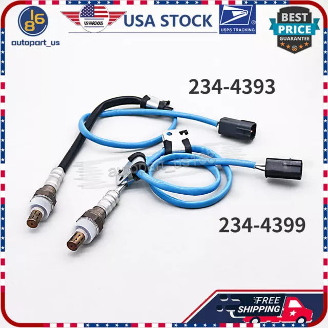 Set(2) Upstream&Down O2 Oxygen Sensor For Mazda 6 2003-05 2.3L 234-4393 234-4399