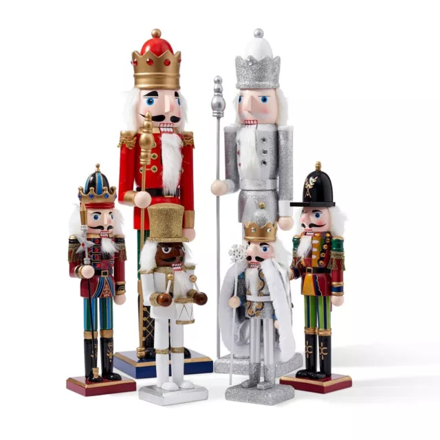 Christmas Nutcracker Wooden Soldier Xmas Home Festive Decor Nut Cracker Ornament