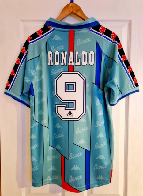 FC Barcelona Away 1995-97 Shirt - Size Adult Large RONALDO - Brand New With Tags