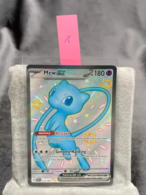 Pokémon TCG  Mew ex Fullart Shiny 216/091 Paldean Fates englisch