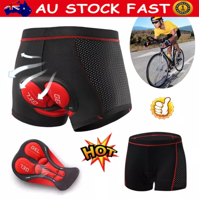 5D Gel Padded Short Pants Men Cycling Bike Bicycle Sports Shorts Underwear VZ