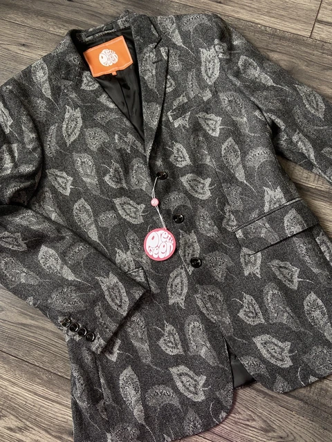 PRETTY GREEN X Jimi Hendrix Graphic Jacket Blazer Size 40 Bnwt