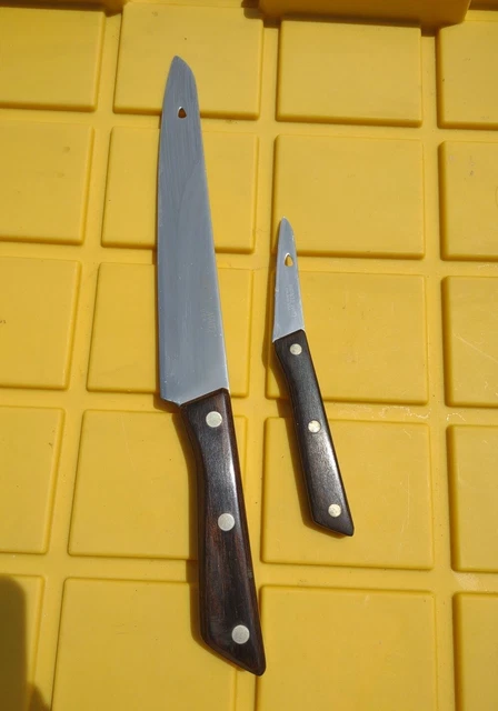 Vintage Miracle Maid 2pc lot replacement Knife Set Made in USA MCM
