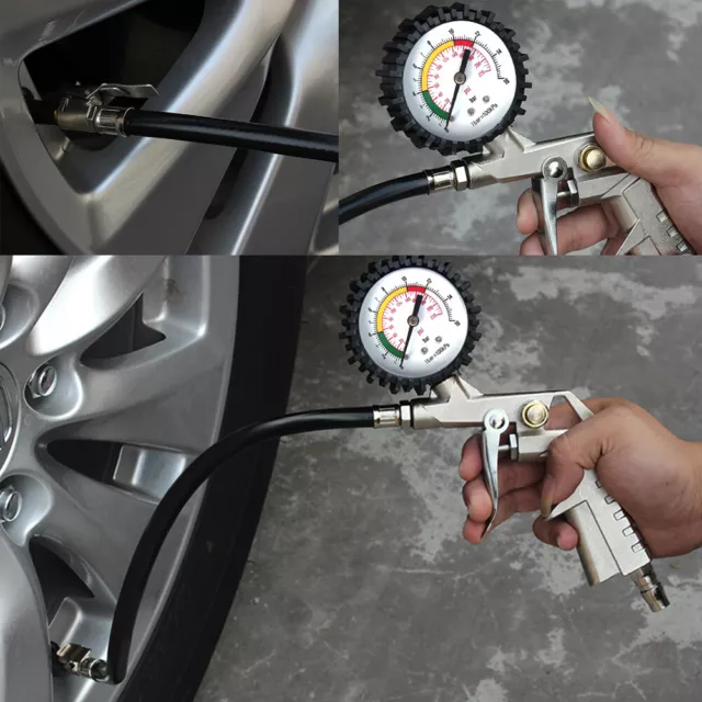 Digital Tire Pressure Gauge 220 PSI Dial Pressure Meter Gauge for Car Auto Truck 3