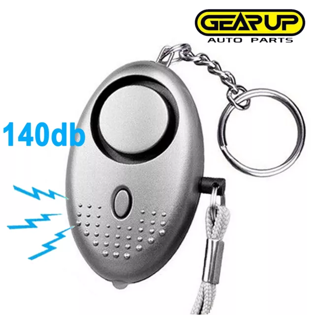 Safe Sound Personal Alarm Keychain Loud Alert LED Light 140db Self-Defense Siren