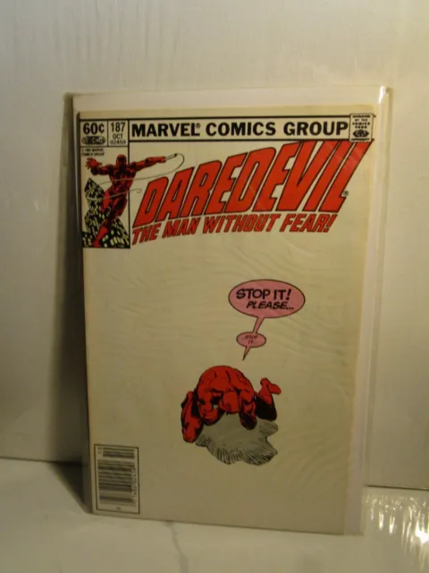 Daredevil #187 Newsstand Marvel Comics 1982 Frank Miller Kingpin Appears-