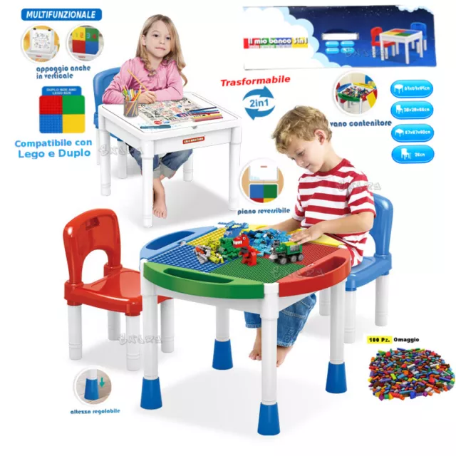 TABLE DE JEU Et Studio Pour Enfants Avec Chaises Petite Table 3in1