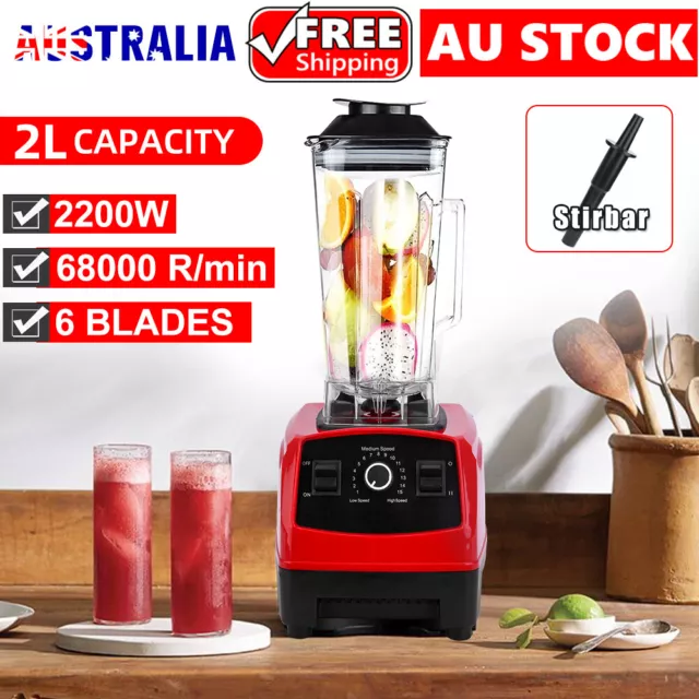 2L Commercial Smoothie Blender Mixer Food Processor Juicer Ice Crush Nut Grinder