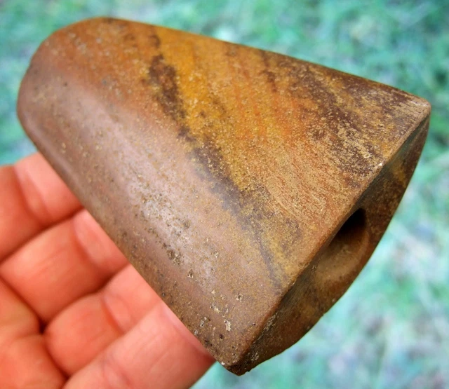 Rare Super Fine Colorful 3 1/2 inch Ohio Shield Bannerstone with COA Arrowheads