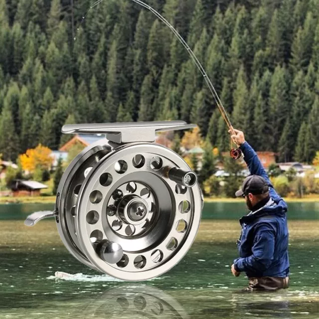 FLY FISHING REEL Right Handed Alloy Smooth Ice Fishing Reels Fly B1A9  £11.55 - PicClick UK