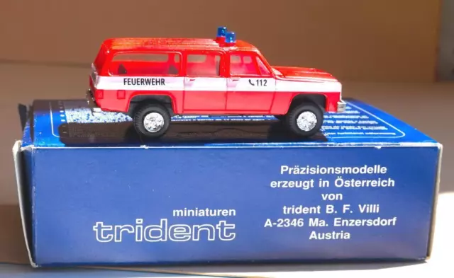 Trident H0 HO Chevrolet VRW Feuerwehr Ulm Kleinauflage