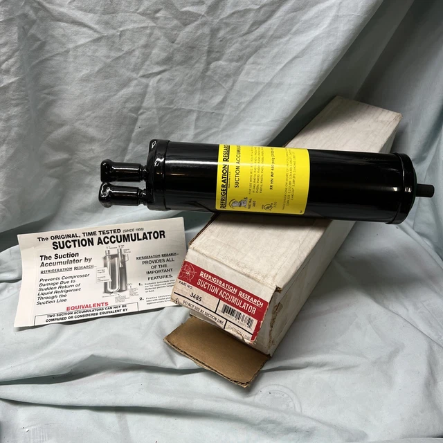 Refrigeration Research Suction Accumulator model 3685 New in  box.