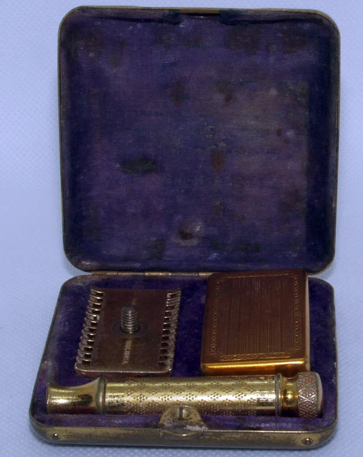 Rare Vintage 1930 Gillette New Deluxe Somerset Safety Razor