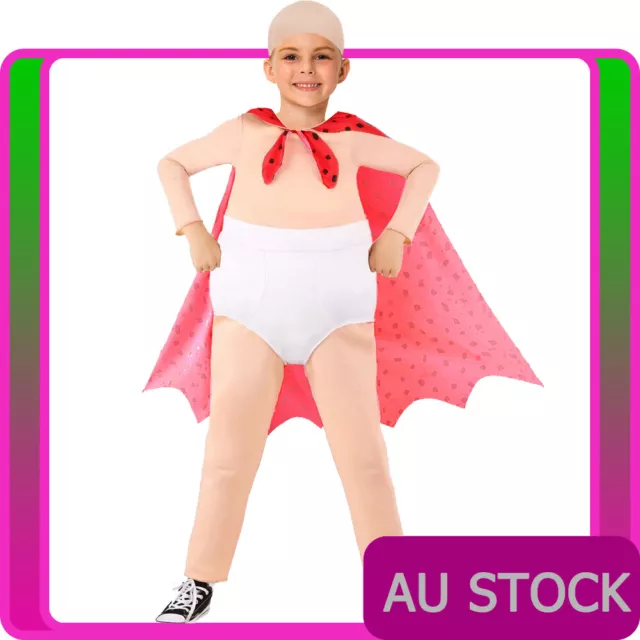 Boys Captain Underpants Costume Kids Child Book Week Story Superhero Jumpsuit