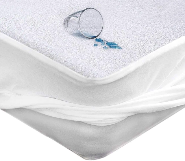 MUHOO Protège Matelas 2 Pièces Housse de 140 x 200 cm 2Pcs Set