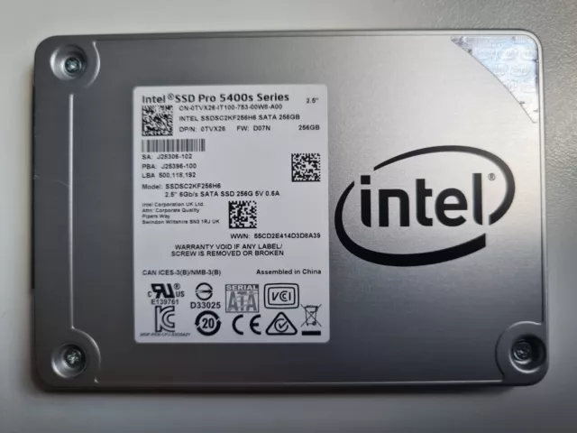 INTEL Pro 5400s SSD SC2KF256H6 SATA 256GB