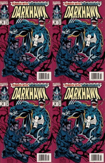 Darkhawk #36 Newsstand Covers (1991-1995) Marvel Comics - 4 Comics